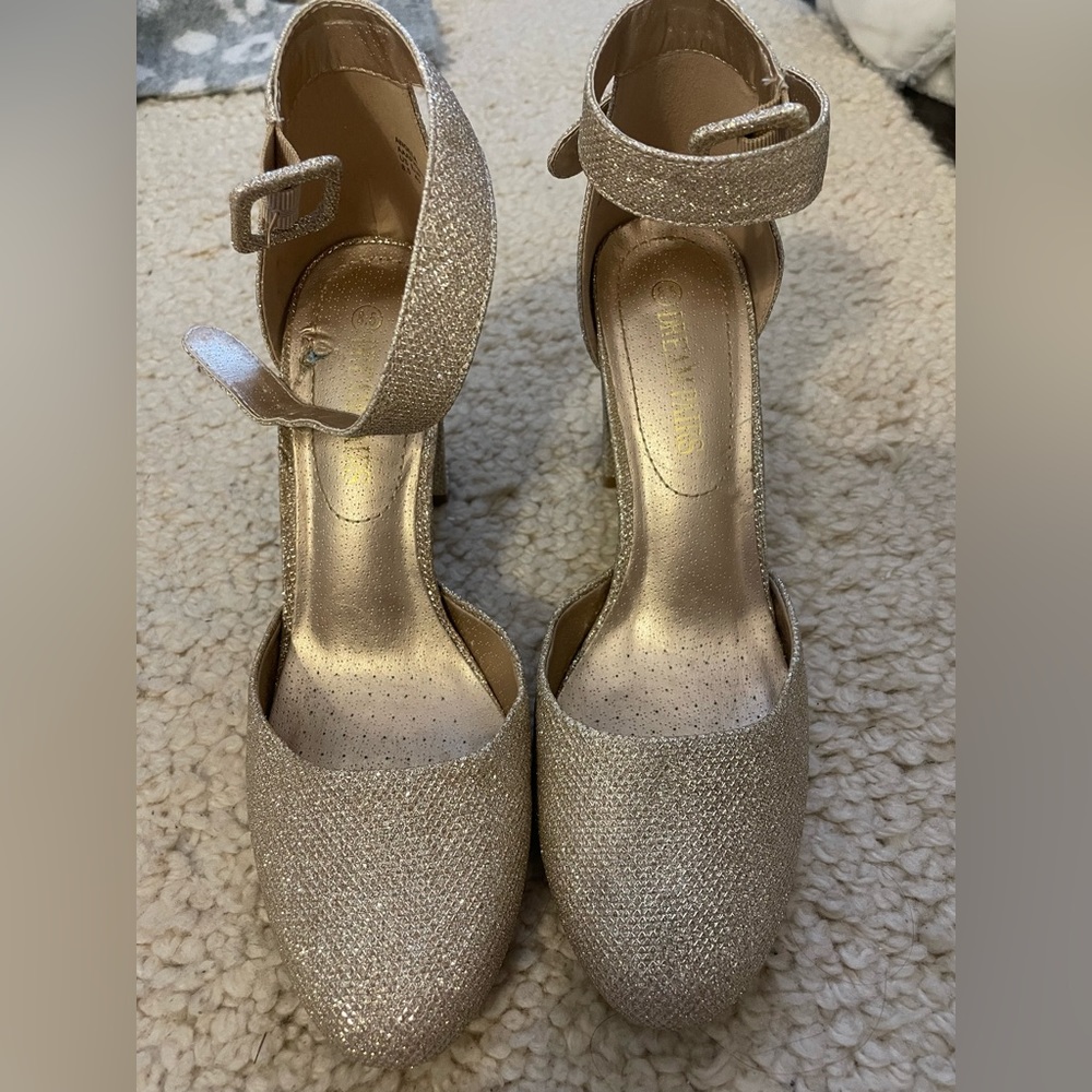 Gold Sparkly Heels